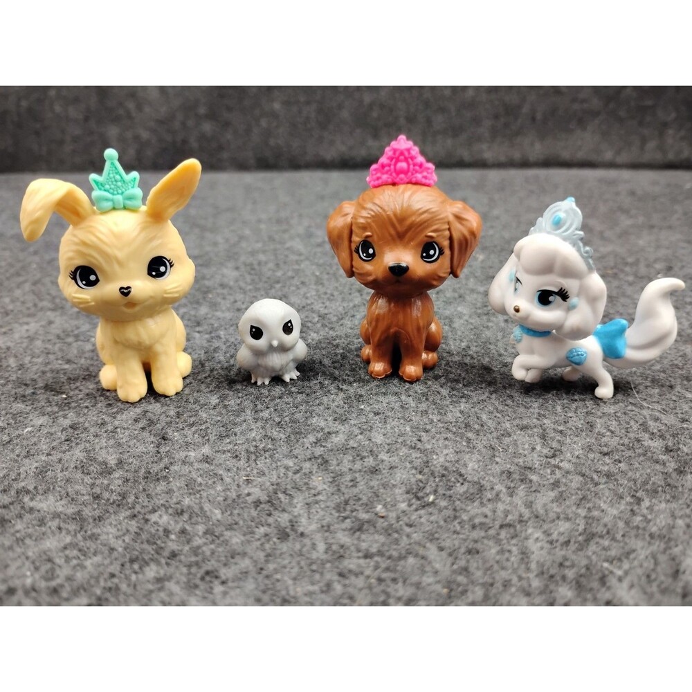 Disney Princess Palace Pet Lot Replacement Pets Owl Dog Bunny Poodle Tiara Crown